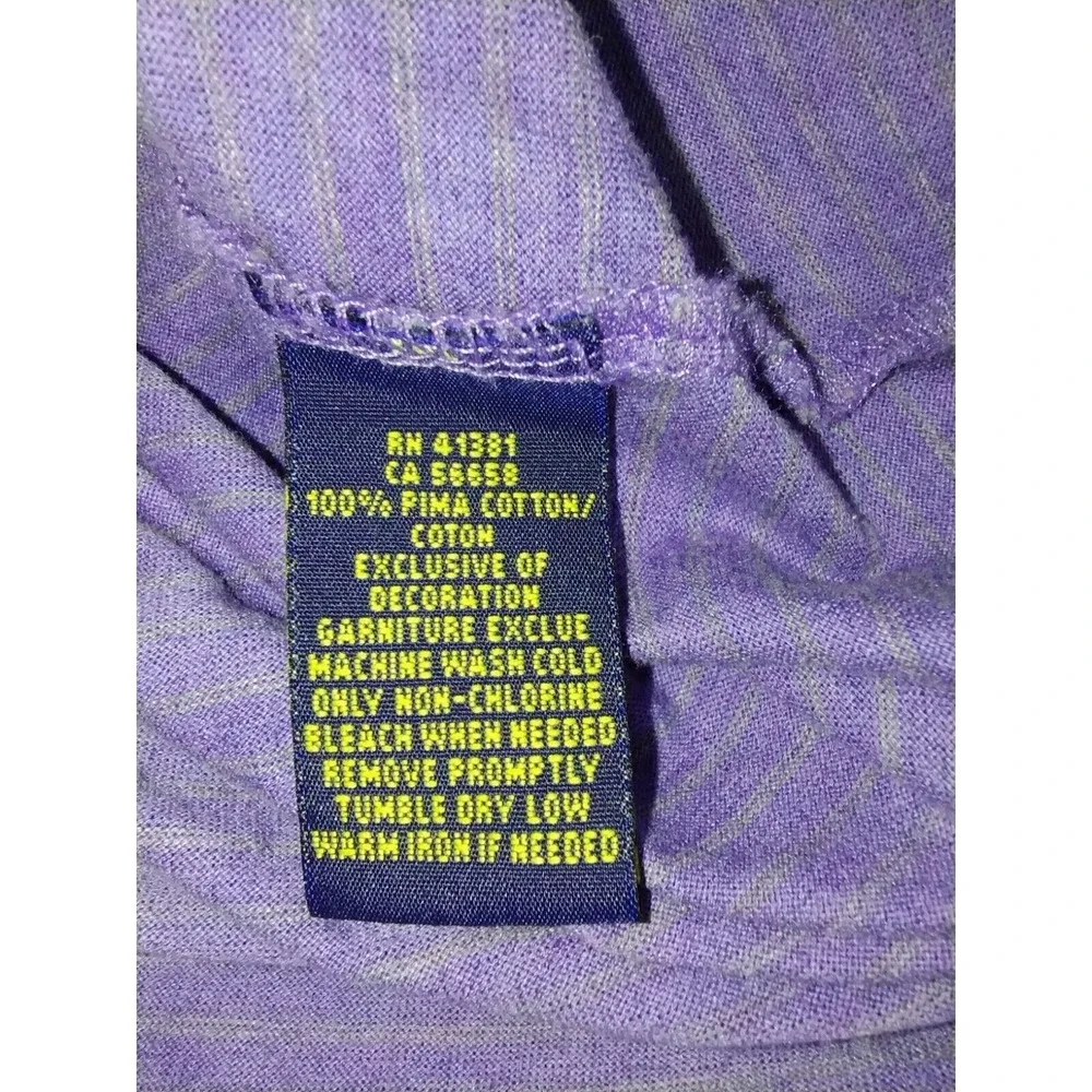 Polo Ralph Lauren‎ Golf Shirt Pro Fit Purple Large Logo Short Sleeve Mens Small